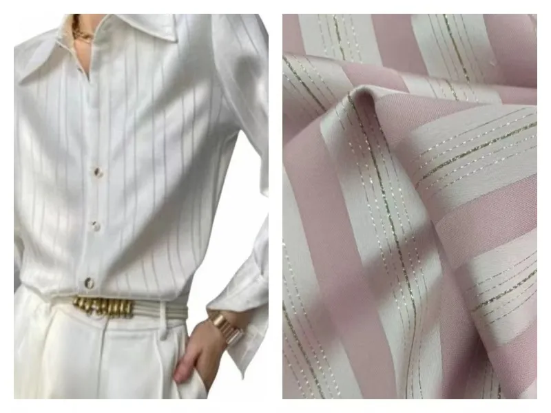 Lustre Satin Stripe Fabric 4 Lustre Satin Stripe Fabric 4